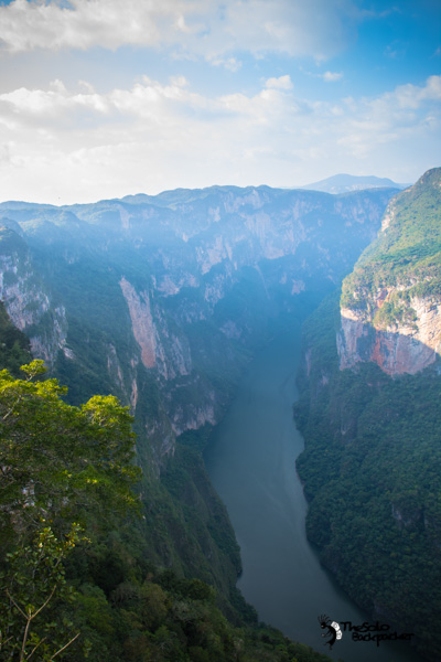 Cañón del Sumidero view from top Mexico backpacking itinerary